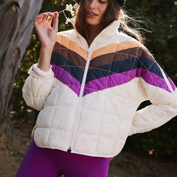 Free People Jackets & Blazers - Free People Movement x Hatch Pippa Printed Puffer Jacket